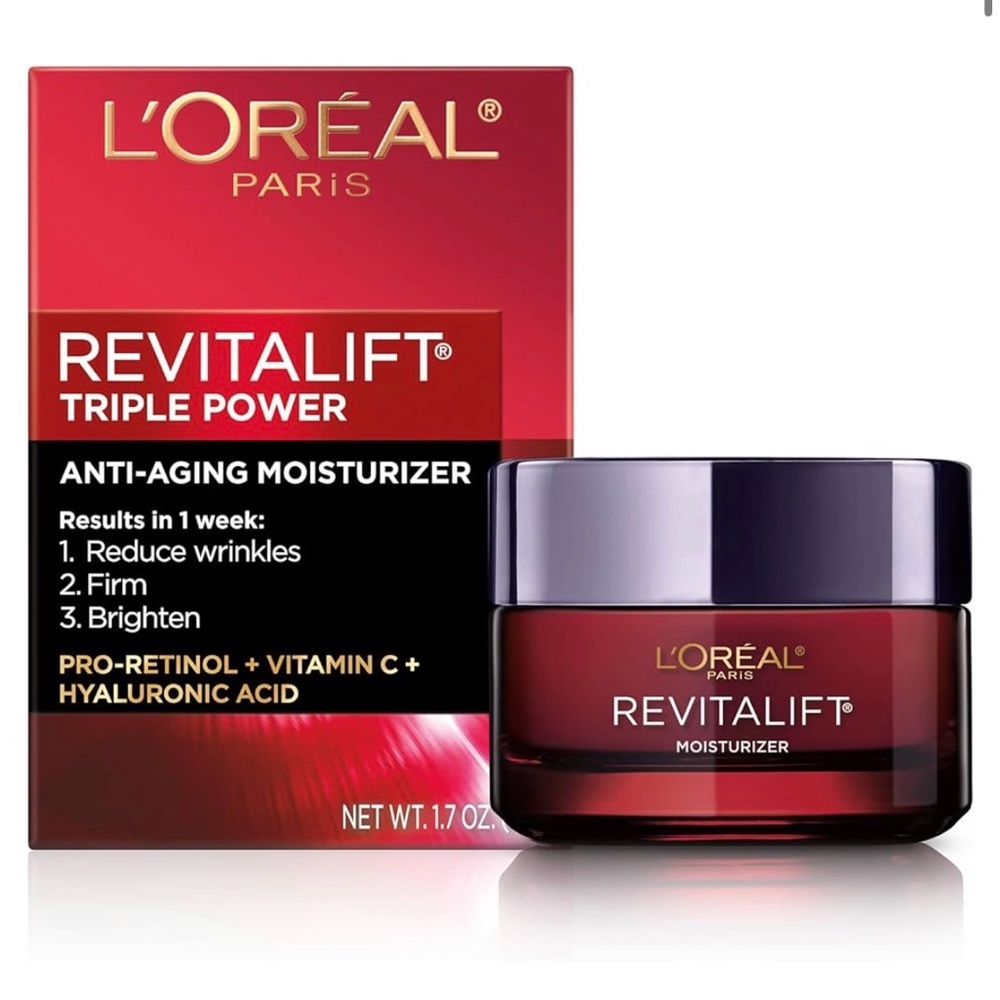L'Oreal Revitalift Triple Power Moisturizer - Red and Black